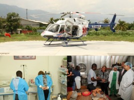 Haiti - Health : Sophia Martelly visited «Ayiti Air Anbilans» and Bernard Mevs Hospital