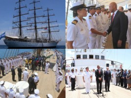 Haiti - Diplomacy : 21-gun salute for President Martelly