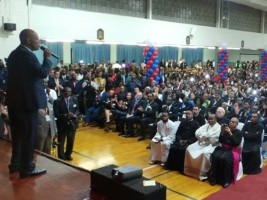 Haiti - Politic : Martelly met the Haitian community of Spring Valley