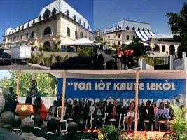 Haïti - Reconstruction : Cérémonie inaugurale du Lycée Alexandre Pétion