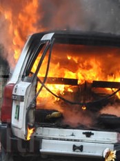 Haiti - Social : Beginning of riot in Kenscoff