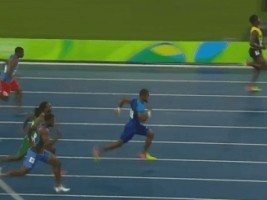 Haiti - Rio 2016 : The Haitian runner Jeffrey Julmis, qualified for the semifinals of the 110m hurdles