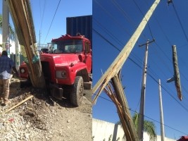 Haïti - AVIS EDH : Deux camions endommagent une ligne électrique de 69,000 volts