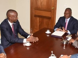 Haiti - Politics : Meeting between Privert and President-elect Jovenel Moïse