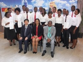 Haiti - Education : 19 Haitian scholars on the left for Taiwan