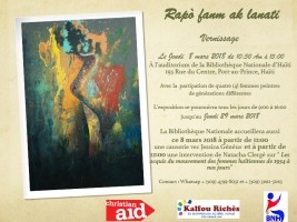 Haïti - Culture : Exposition de 4 femmes peintres «Rapò fanm ak lanati»