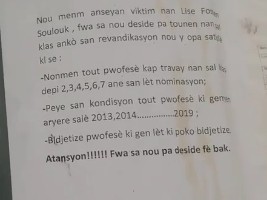 Haïti - Petit-Goâve : Le Lycée Faustin Soulouque fermé, les élèves en colère exigent la réouverture