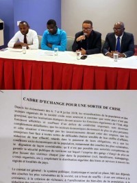 Haïti - Politique : Les secteurs des affaires, syndical et populaire proposent un cadre conjoint pour une sortie de crise