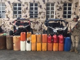 Haiti - DR : Dozens of fuel Jerricans for Haiti seized on the Dominican border