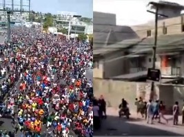 Haiti - FLASH : Residence of the President, the police prevents the protesters