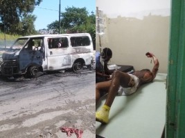 Haiti - FLASH : Molotov cocktail attack against a minibus filled with passengers