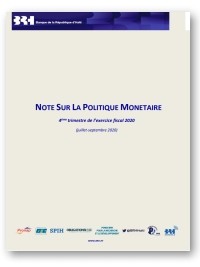 Haiti - Economy : Note on the monetary policy of the BRH (4th quarter 2020)