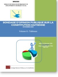 Haïti - FLASH : Sondage Brides sur la nouvelle Constitution haïtienne
