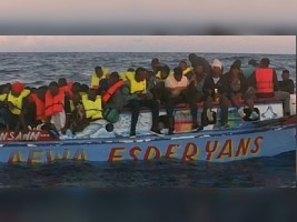 Haiti - Social : Interception of 110 Haitian boat-people by the American Coast Guard