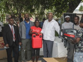 Haiti - Agriculture : Important distribution of materials to Associations of fishermen in the South-East