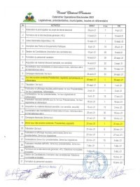 Haiti - FLASH : New calendar, referendum and elections (official)