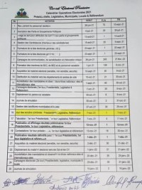 Haiti - FLASH : New electoral calendar (official)