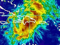Haiti - Emily : Situation at 1pm, the road of Mirebalais-Savanette is cut...