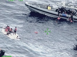 Haiti - Social : End of the search for survivors of the shipwreck in the passage of Mona