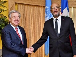 Haiti - Politic : The Prime Minister, Henry, met with the Secretary General of the UN