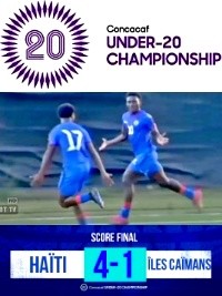 Haiti - FLASH World U-20 qualifiers : Our Grenadiers defeat the Cayman Islands [4-1] (Video)