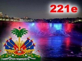 Haiti - Politic : Commemoration of the 221st creation of our national flag
