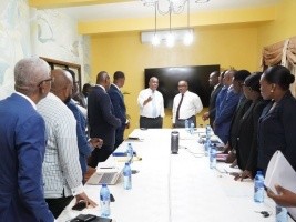 Haiti - Politic : The PM exchanges with representatives of several trade union organizations