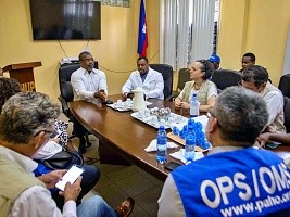 Haiti - Health : Important visit of an international delegation to the University Hospital of Peace