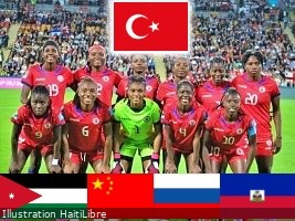 Haiti - Turkey : Mini international tournament, list of Grenadières convened