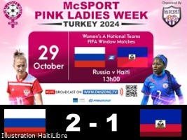 Haiti - Pink Ladies Week : Our Grenadières bow honorably to Russia [2-1]