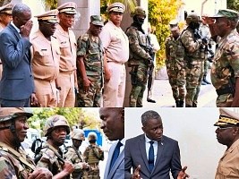 Haiti - Politic : The Minister of Defense at the FAd’H General Headquarters