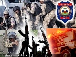 Haiti - Savien : An armored vehicle set on fire by the «Gran Grif» gang