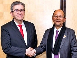 Haiti - France : Leslie Voltaire meets Jean-Luc Mélenchon (radical left)