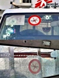Haiti - Insecurity : 4 MSF vehicles hit by gunfire during the evacuation of the Turgeau Emergency Center