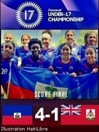 Haïti - Élim. Coupe du monde féminine U-17 : Victoire de nos Grenadières sur les Bermudes [4-1]  (vidéo)