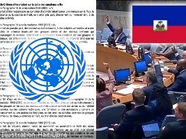 Haïti - Sécurité : Critères d’inscription sur la liste des sanctions de l’ONU