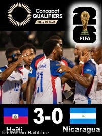 Haïti - FLASH : Élim. Coupe du Monde 2026, Haïti s’impose sur le Nicaragua [3-0] (videos)