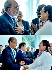 Haiti - Diplomacy : Official ceremony to greet the new Haitian Chancellor