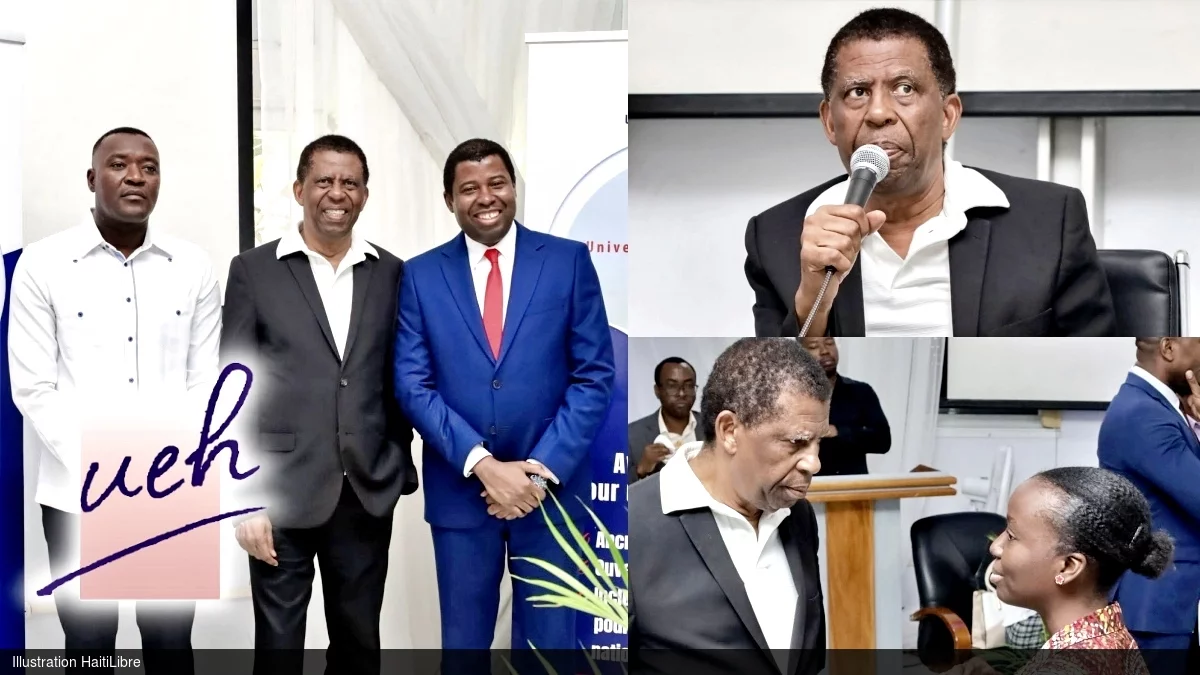 Dany Laferrière in dialogue with students of the State University of Haiti