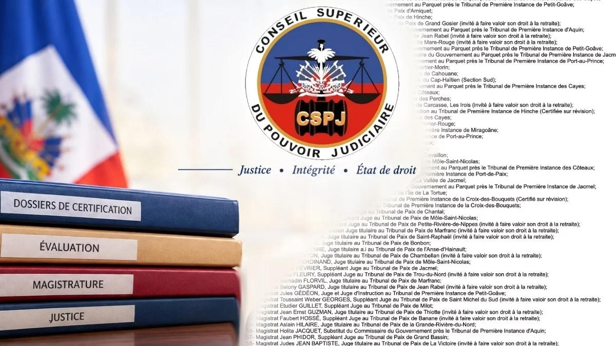 Haiti - CSPJ : Certification of magistrates (lists of certified and non-certified magistrates)