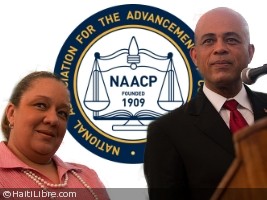 Haiti - Politic : Martelly and his wife in Orlando for NAACP Convention