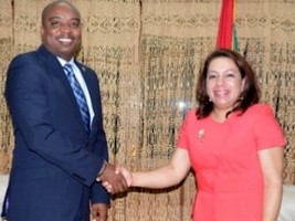Haiti - Denationalization : Chancellor Casimir met his counterpart from Guyana
