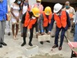 Haïti - Reconstruction : Pose de première pierre des chantiers des lycées Marie Jeanne et du Cent Cinquantenaire