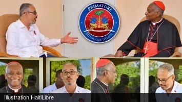 Haïti - Cayes : Entretien du Premier Ministre avec le Cardinal Chibly Langlois