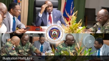 Haïti - Sécurité : Mario Andrésol en réunion avec les membres du Haut État-Major des FAd’H