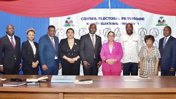 Haïti - Élections : Visite de travail de la Ministre des affaires étrangères au CEP