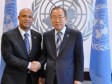 Haiti - Politic : Laurent Lamothe talked about cholera and election with Ban Ki Moon